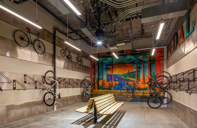 Safe bike storage. - 355 N Cleveland St