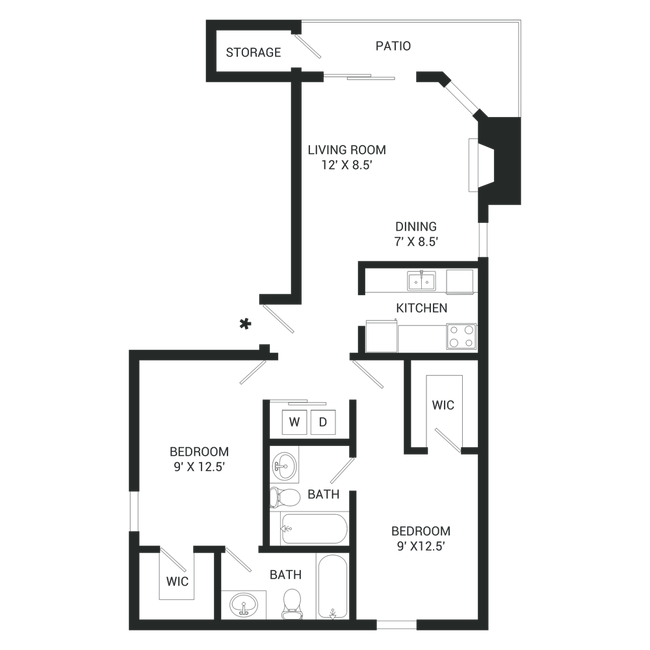 Floorplan - Mylo Apartment Homes