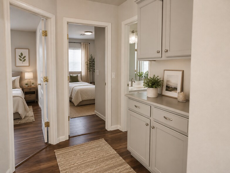 Upstairs Hall Decorated - 20408 N 70th Dr