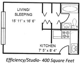 Floorplan - Garden Style Apartments in a park like setting.