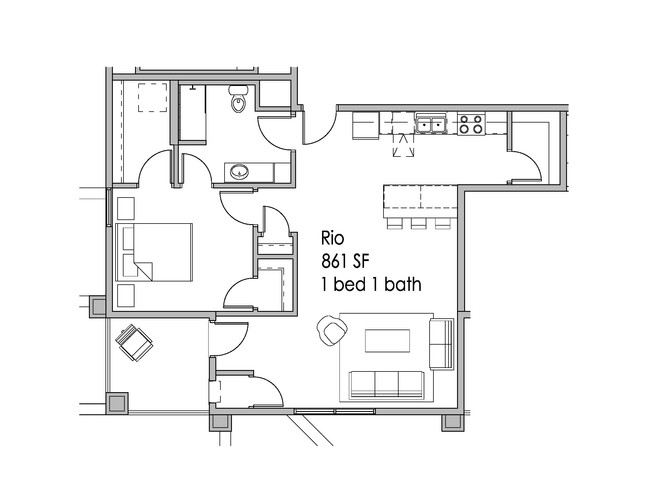 Rio 2D - Uptown Apartments