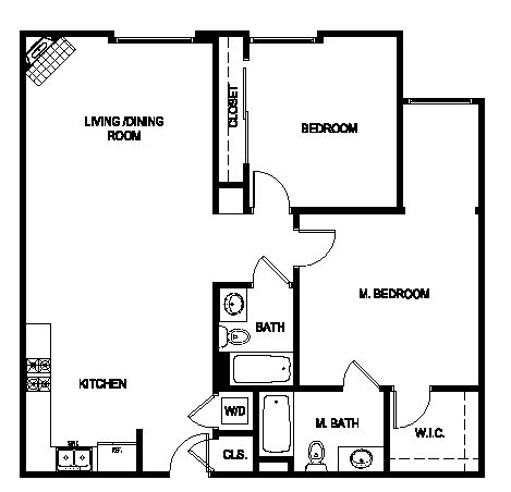 2BR/2BA - The Social Apartments