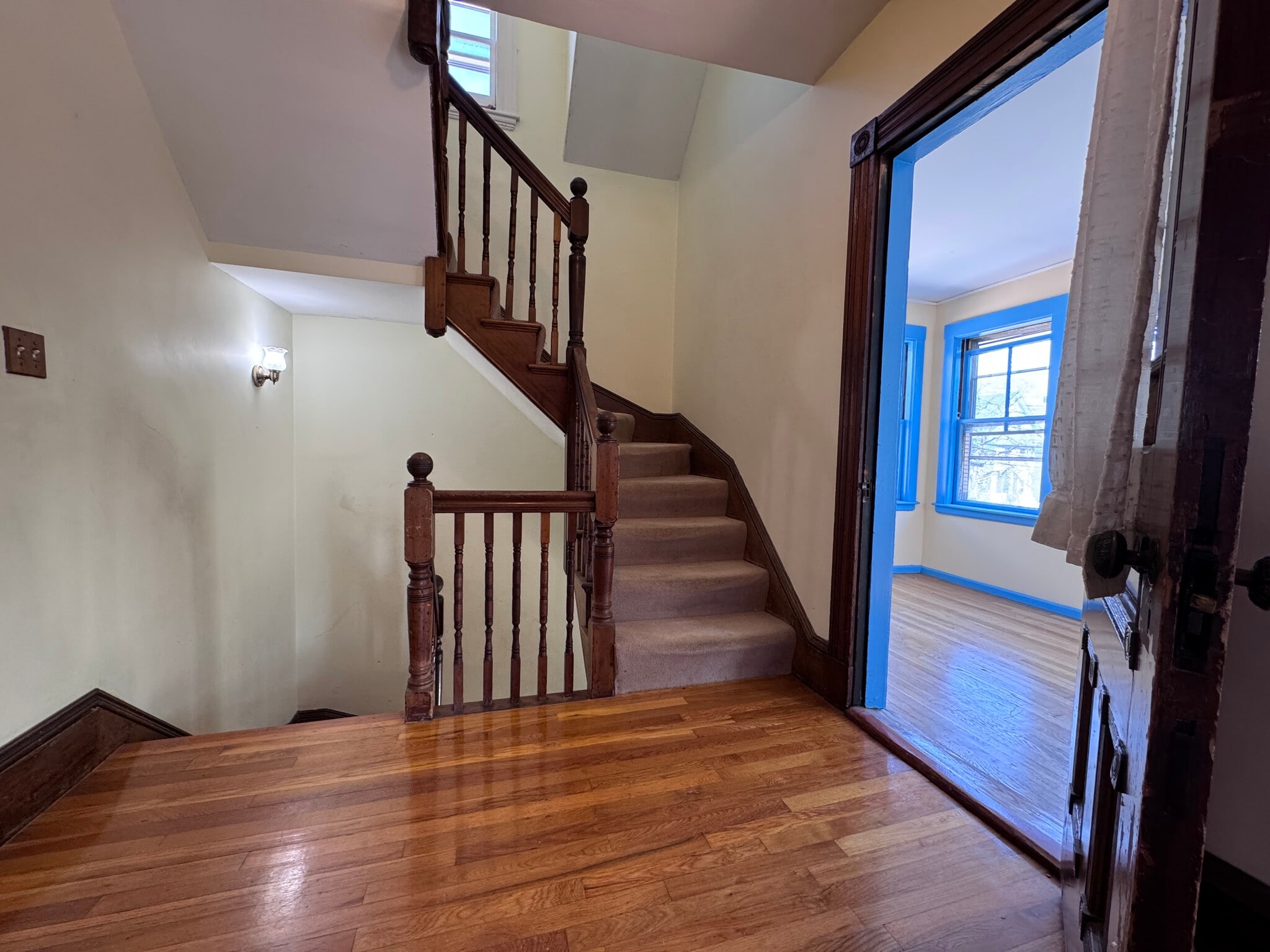 Stairs to second floor - 104 Hancock St