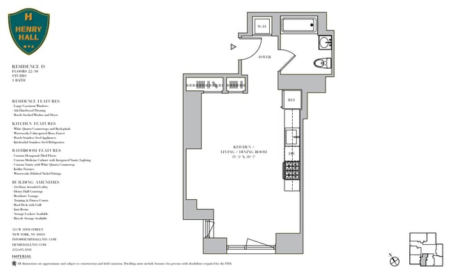 Floorplan - Henry Hall