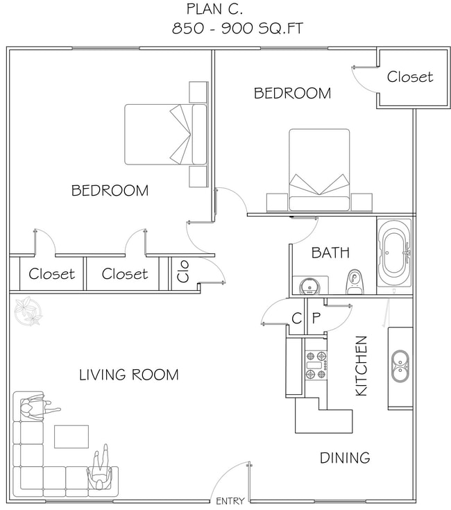 850 - 900 Sq Ft.png - Savannah