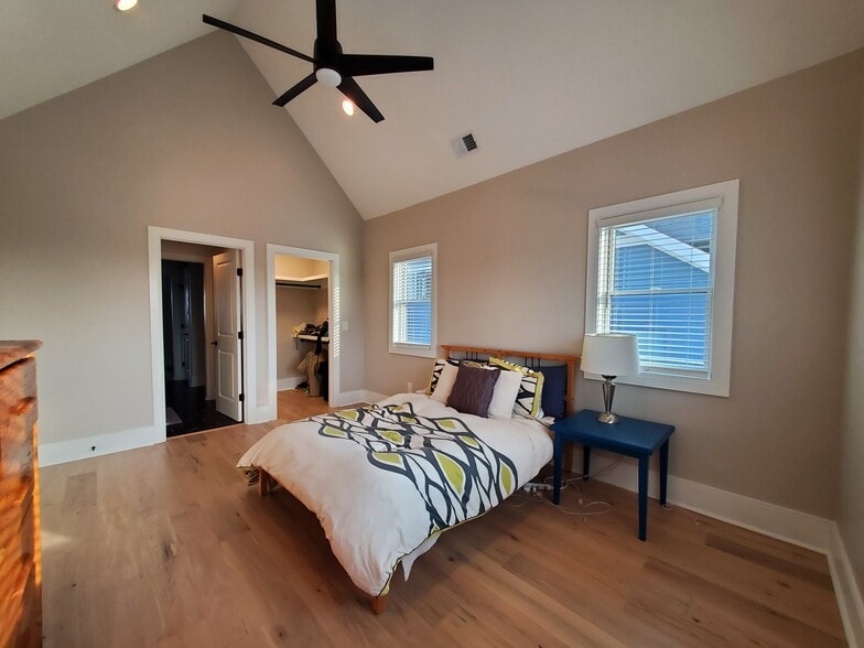 Bedroom #2 has vaulted ceilings, walk-in closet, and on-suite bathroom. - 1021 Cheatham Pl