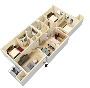3BR/2BA - The Summit on 401