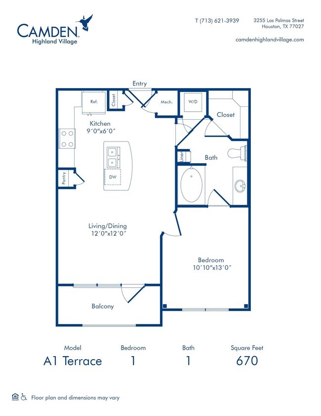 Floorplan - Camden Highland Village