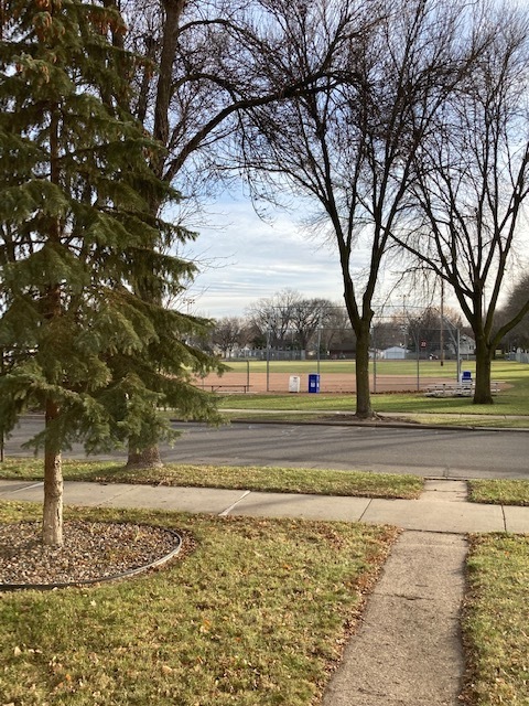 View from the front porch - 1430 4th St N