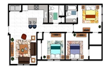 Floorplan - Brisas Del Sur Apartments