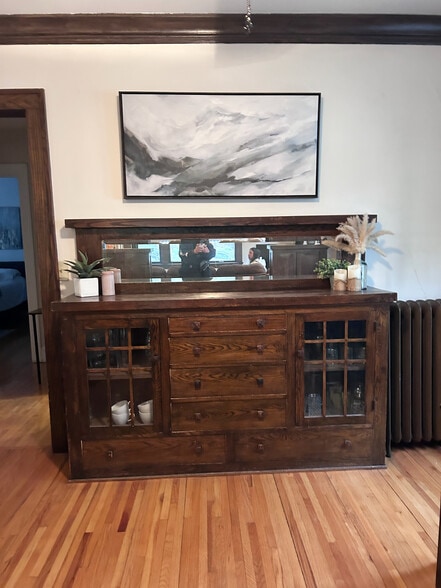 Craftsman buffet in dining room - 4947 York Ave S