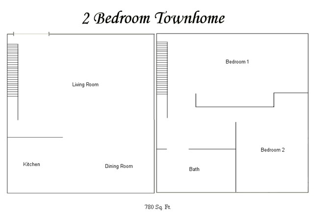 2BR/1BA - The Willows