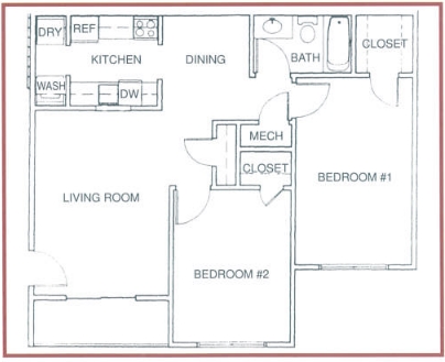 2BR/1BA - Village Square of Searcy