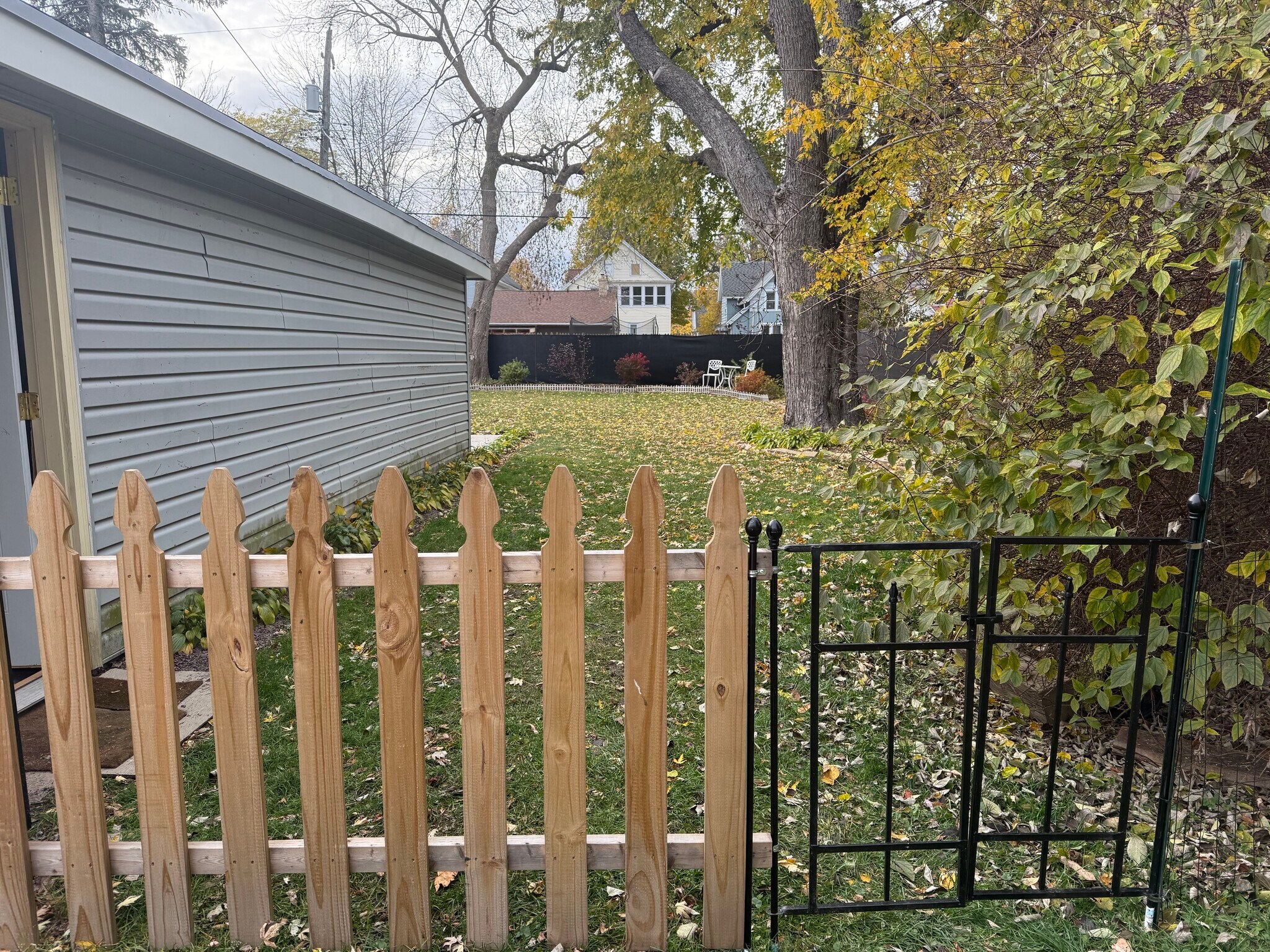 Back yard is fenced in - 1540 N 10th St