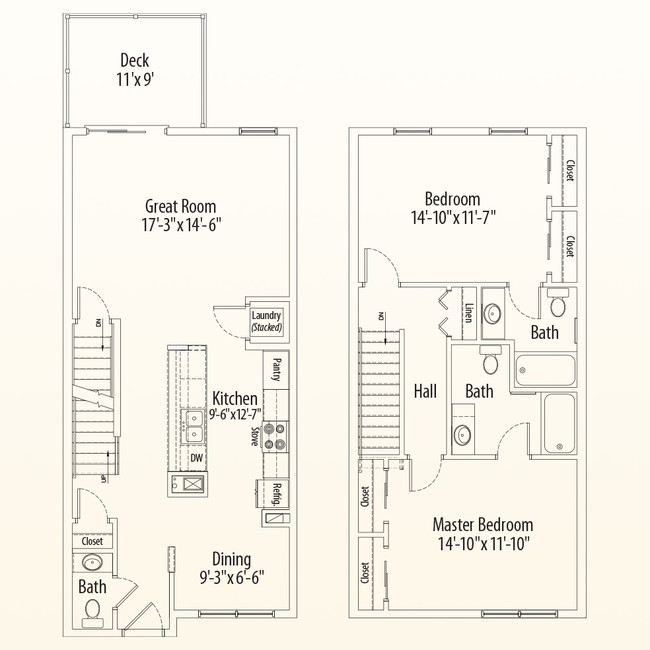 Floorplan - Towns at Woodridge