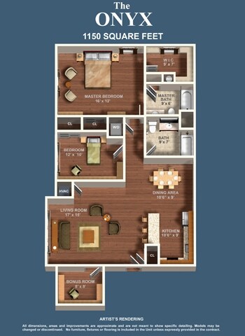 Floorplan - Crystal Place Apartments