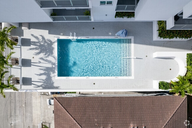 Pool deck on 4th floor with amazing views - East River Living – Elevated in Little Havana.