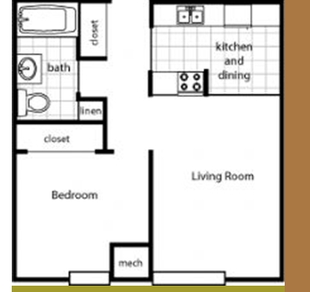 1BR/1BA - Columbus Park Plaza