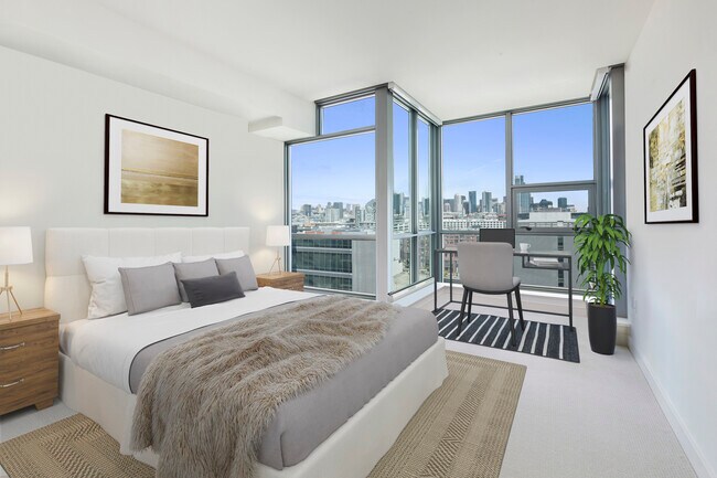 second bedroom with views - 480 Mission Bay Blvd N