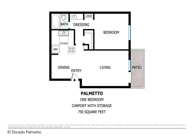 Floorplan - El Dorado Apartments