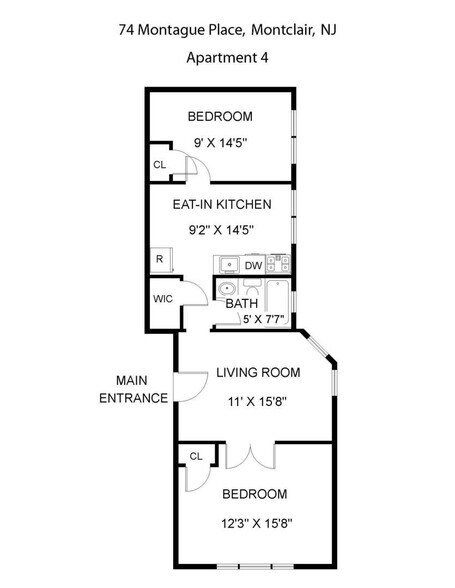 Interior Photo - Walk to NYC Train/Restaurants, Pre-War Charm - Montclair