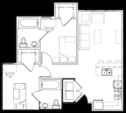 2BR/2BA - University View II