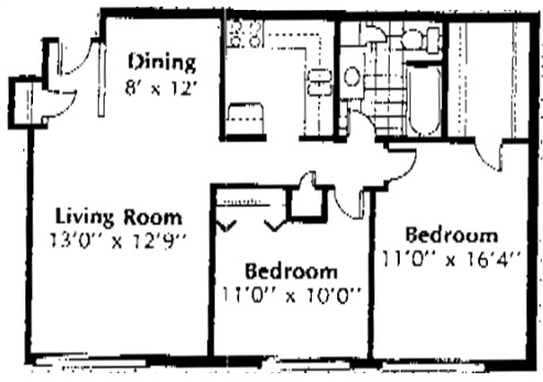 2BR/1BA - Colonial Court Apartments