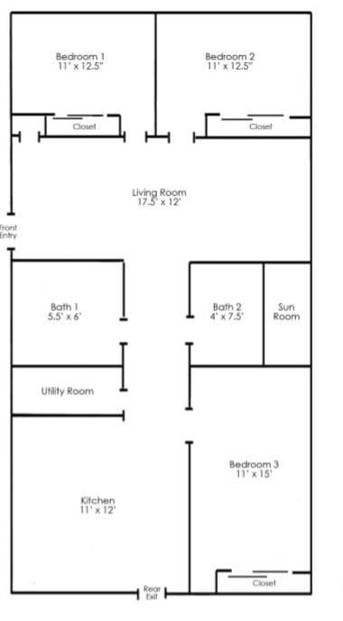 1404 W Taylor, Apt #6 - Floorplan - Harris Point Chicago