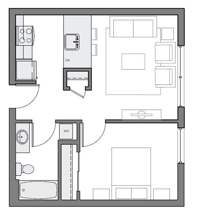 Floorplan - CRN Crane Interbay Apartments