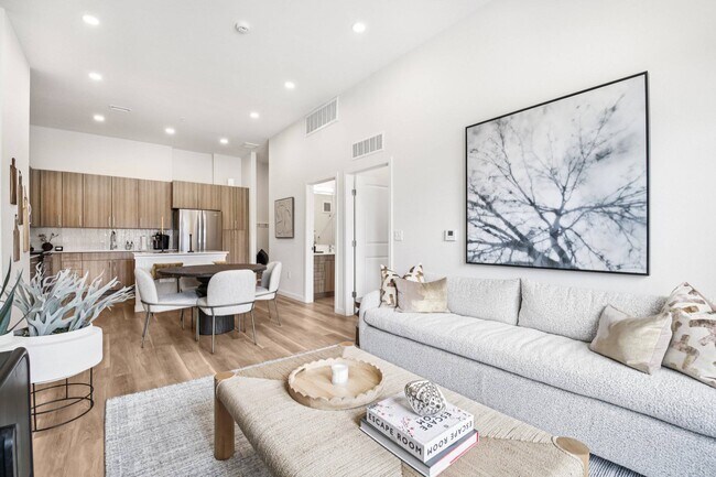 Hardwood-style floors throughout main living areas at The Madison - The Fillmore at Copperleaf