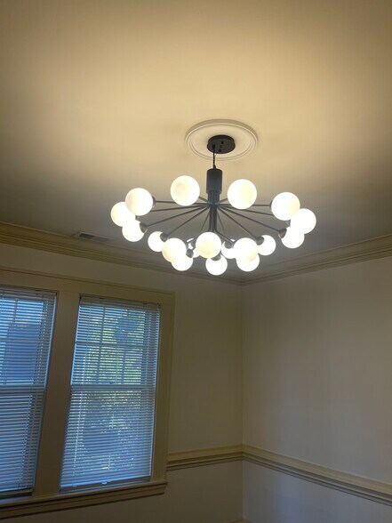 new lighting - 418 Clement Ave