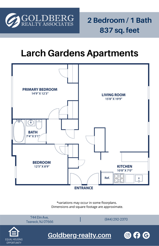 Floorplan - Larch Gardens Apartments