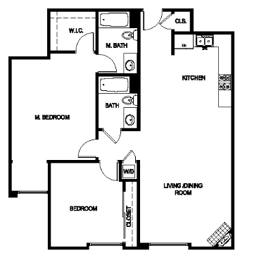 2BR/2BA - The Social Apartments