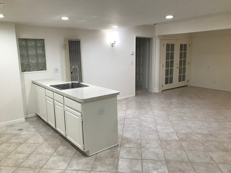 Downstairs Living Room & Kitchen Sink - 1815 N Beverly Glen Blvd