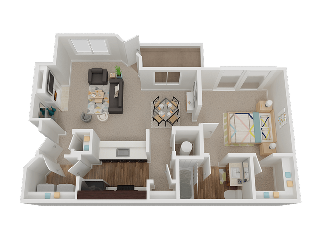 Floorplan - Stone Cliff Apartments