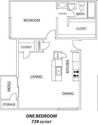 1BR/1BA - Southstead Apartments