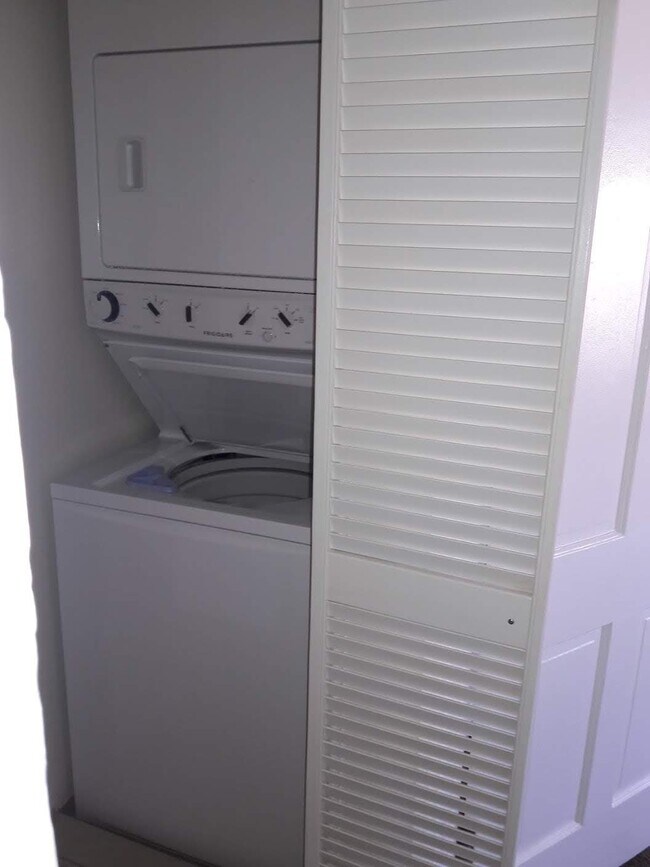 stacked washer/dryer in unit - 2743 Camulos St