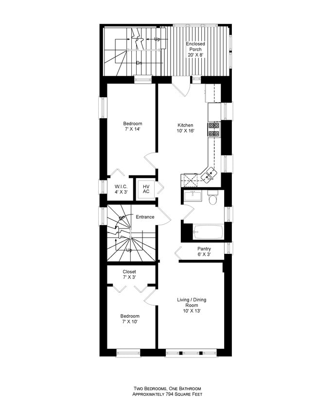 Floorplan - 1724 W. 21st St.