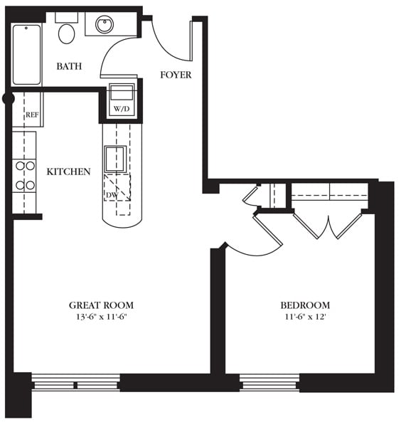 AC-G_1Bed_1Bath_615 Sq Ft - American Cigar