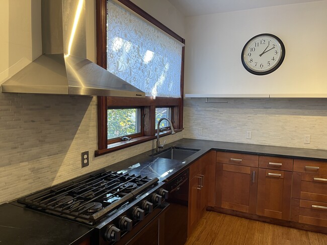 Kitchen w/gas range and oversize sink - 596 Niagara St