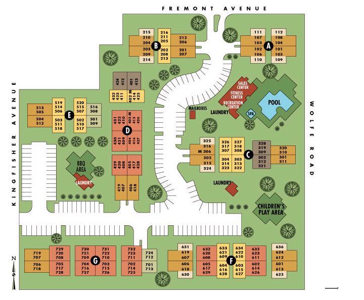 Site Map - 880 E Fremont Ave
