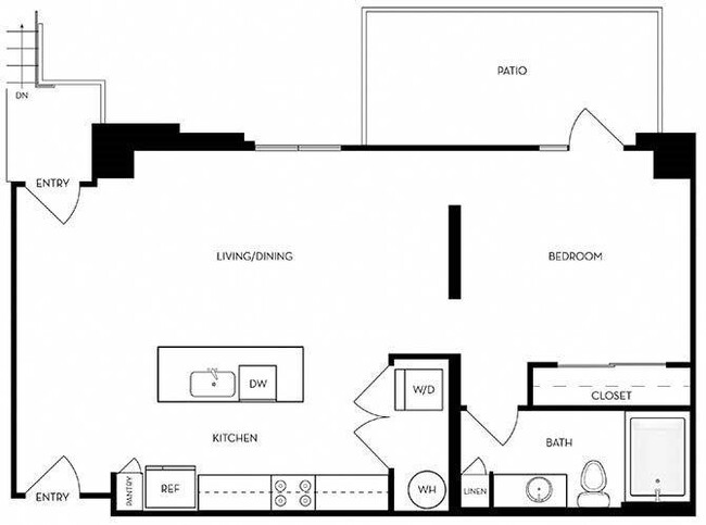 Sidney | Studio/1 Bath | 750-774 SF - The Logan at Osborn