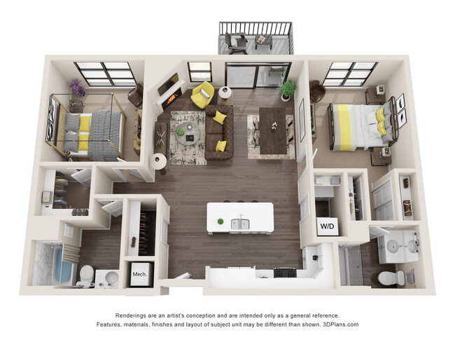 Floorplan - Encore @ White Oaks Apartments