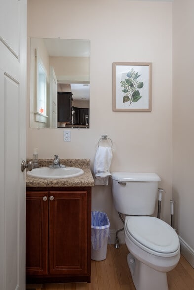 1/2 bath on living room/kitchen level - 337 Mount Support Rd