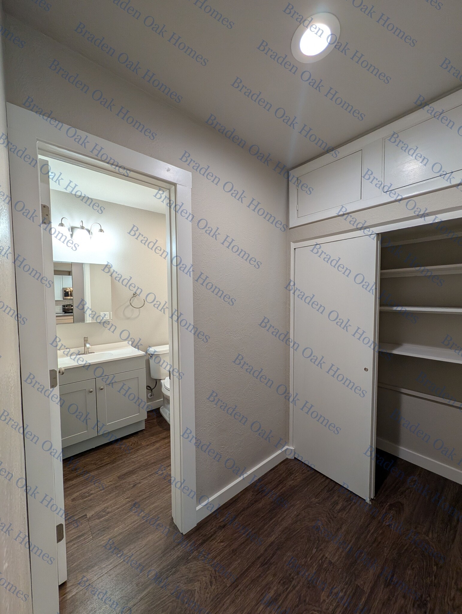 Hallway closet with additional storage - 1814 26th St W