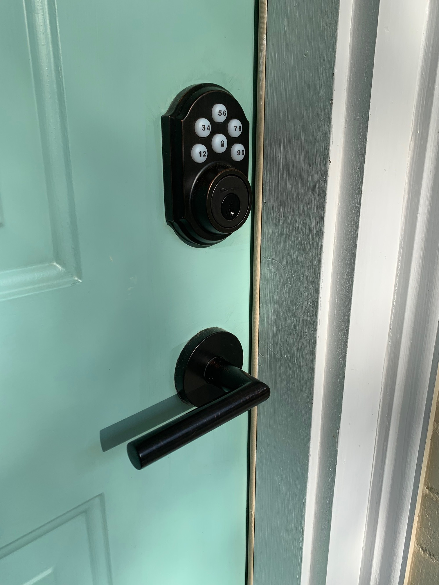 keyless deadbolt - 603 Maplewood Ave