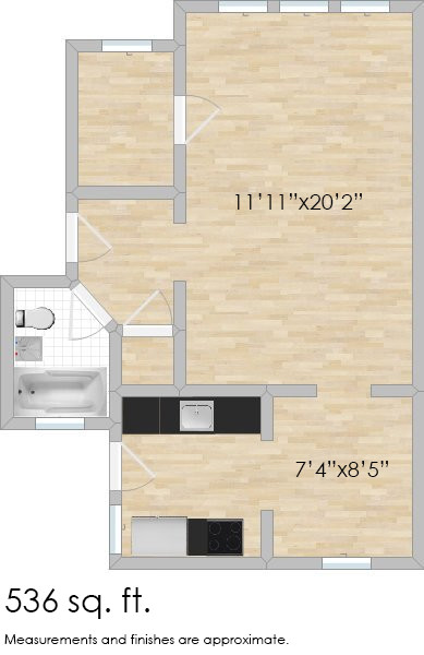 Floorplan - 130-142 N. Humphrey Ave.