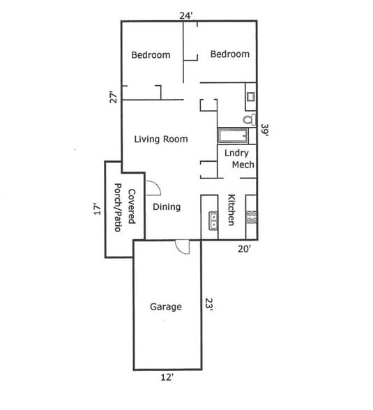 Floorplan - 7109 S Kristilyn Ln