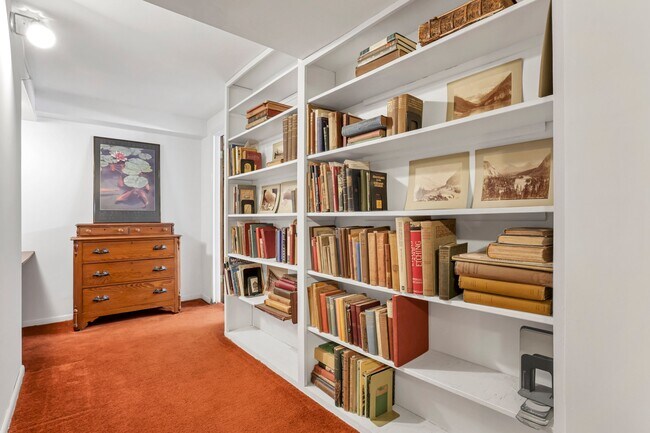 Hallway and work nook in basement off bath - 162 Denison Dr