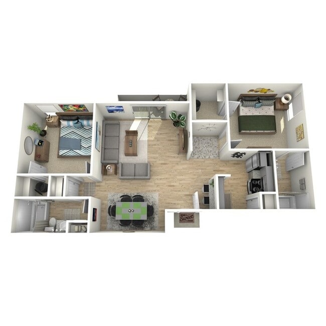 Floorplan - 6 Eleven Lamar Apartments